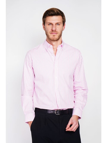 William de Faye Hemd in Rosa/ Weiß