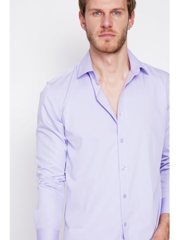 William de Faye Hemd in Lila