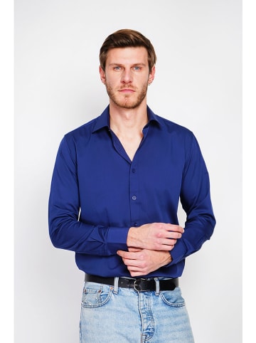 William de Faye Hemd in Blau
