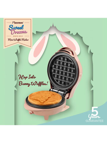 bESTRON Mini-wafelijzer "Osterhase" abrikooskleurig