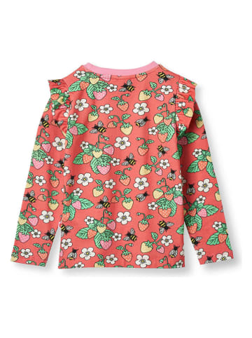 Småfolk Longsleeve "Erdbeeren" in Pink/ Bunt