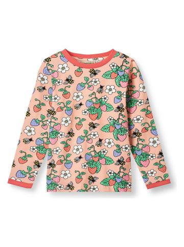 Småfolk Longsleeve "Aardbeien" meerkleurig