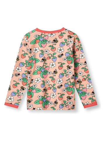 Småfolk Longsleeve "Aardbeien" meerkleurig