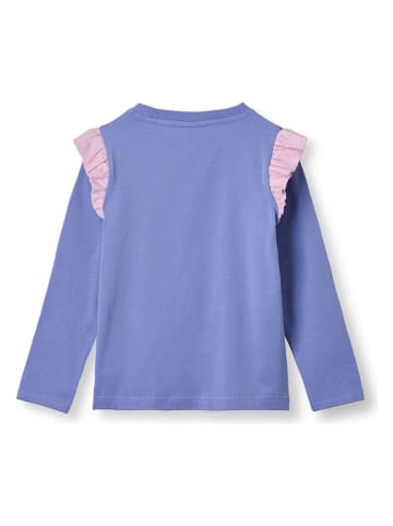 Småfolk Longsleeve "Einhörner" in Lila/ Rosa