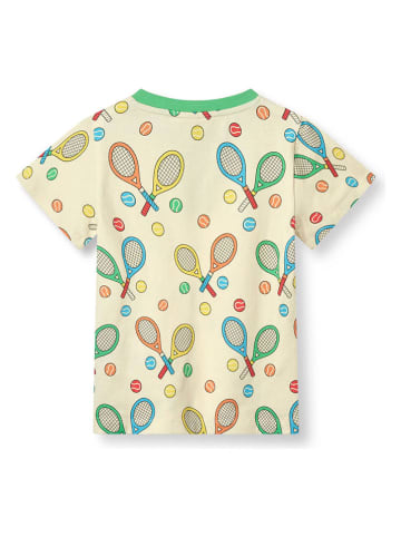 Småfolk Shirt "Schläger" in Creme/ Bunt
