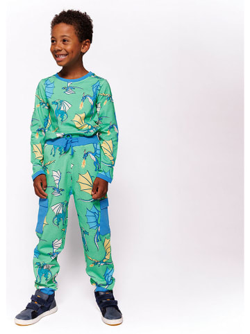 Småfolk Sweatbroek groen/blauw