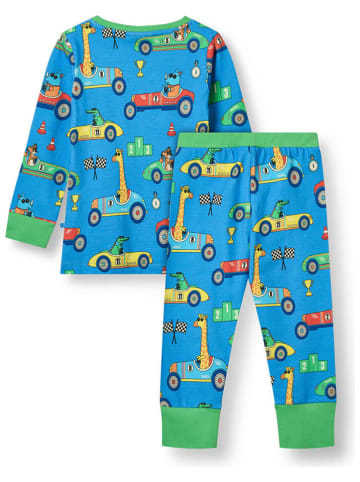 Småfolk Pyjama "Auto's" blauw/meerkleurig