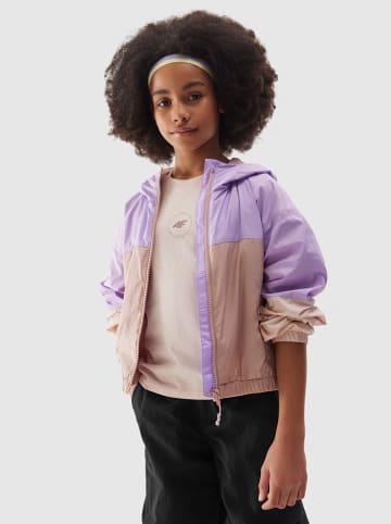 4F Übergangsjacke in Lila/ Beige