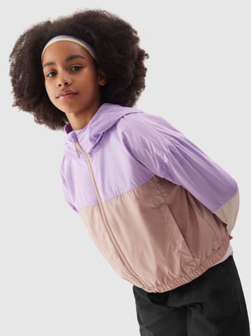 4F Übergangsjacke in Lila/ Beige