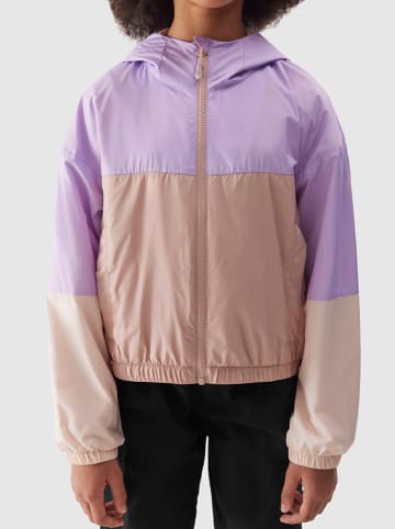 4F Übergangsjacke in Lila/ Beige