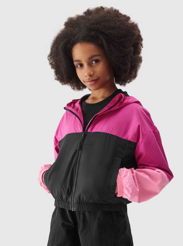 4F Übergangsjacke in Schwarz/ Pink