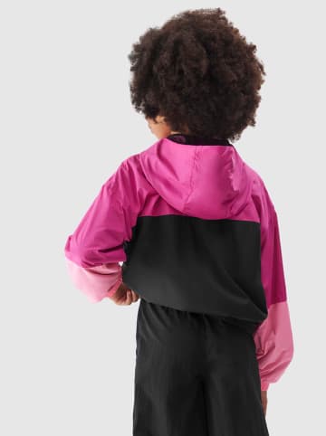 4F Übergangsjacke in Schwarz/ Pink