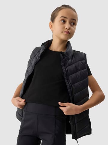 4F Doorgestikte bodywarmer zwart