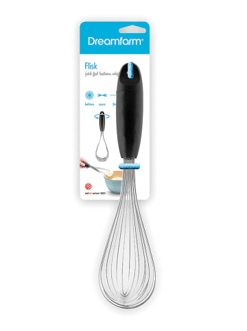 Dreamfarm Schneebesen ''Flisk'' in Schwarz - (L)29,5 cm