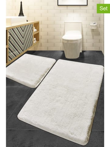 Elizabed 2er-Set: Badematten ''Havai'' in Creme