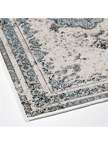 Elizabed 2er-Set: Badematten in Beige/ Grau