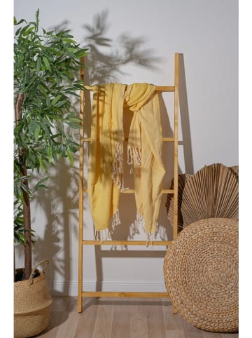 Elizabed Strandtuch in Gelb/ Beige