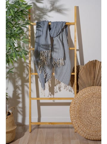 Elizabed Strandtuch in Blau/ Beige