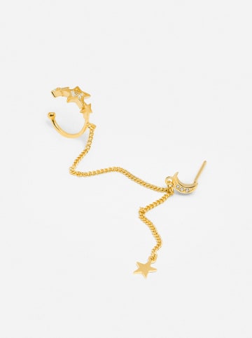 Ania Kruk Pozłacana nausznica z cyrkonią