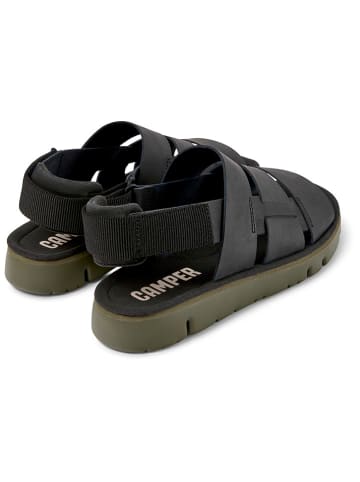Camper Leder-Sandalen in Schwarz