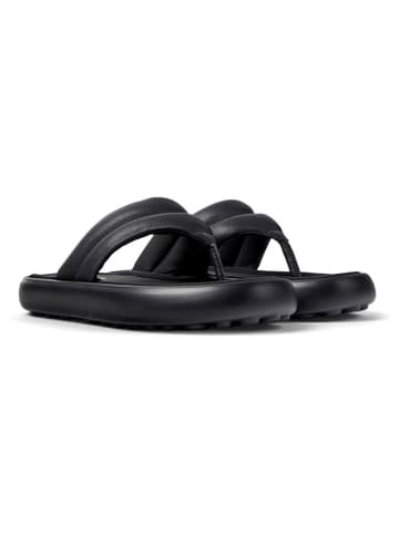 Camper Leder-Zehentrenner in Schwarz