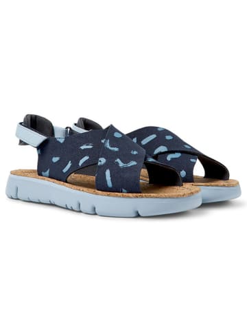 Camper Leder-Sandalen in Dunkelblau