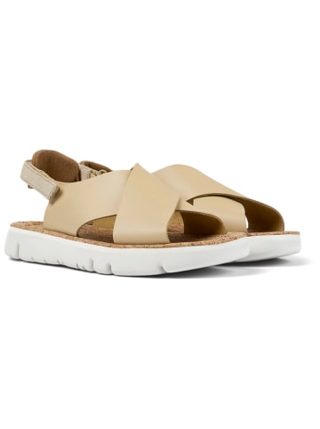 Camper Leder-Sandalen in Beige