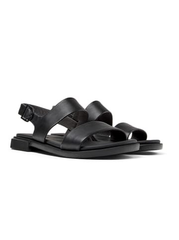Camper Leder-Sandalen in Schwarz