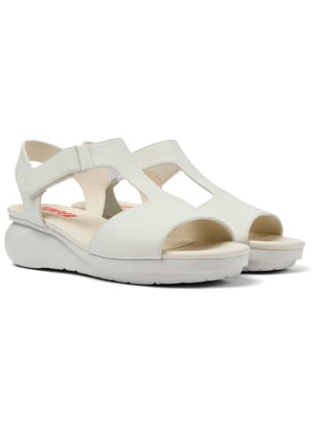 Camper Leren sleehaksandalen wit