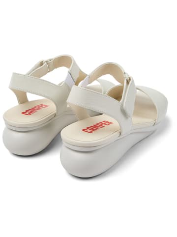 Camper Leren sleehaksandalen wit