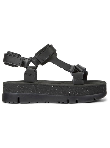 Camper Leren haksandalen zwart