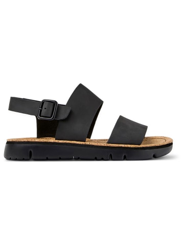 Camper Leder-Sandalen in Schwarz