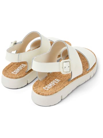 Camper Leder-Sandalen in Weiß