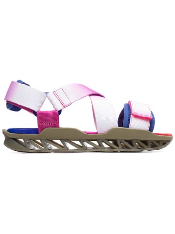 Camper Sandalen wit/lichtroze/blauw