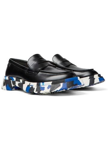 Camper Leder-Mokassins in Schwarz