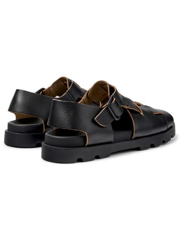 Camper Leder-Sandalen in Schwarz