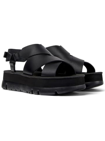 Camper Leder-Sandaletten in Schwarz