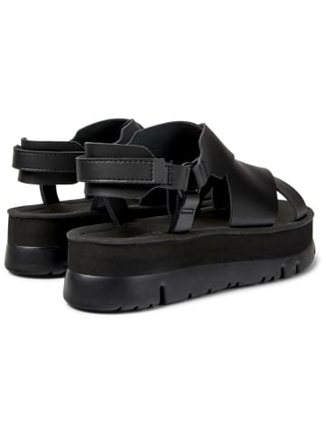 Camper Leder-Sandaletten in Schwarz