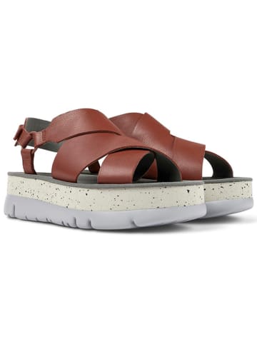 Camper Leren haksandalen rood