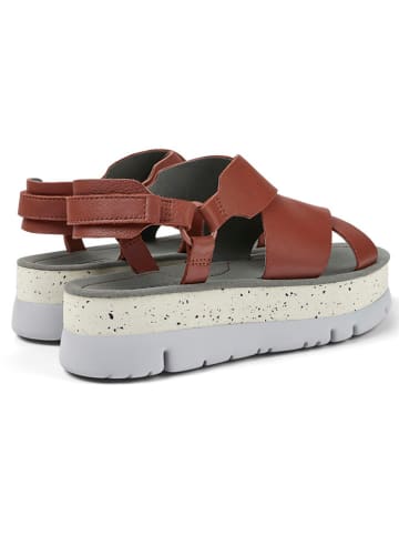 Camper Leder-Sandaletten in Rot