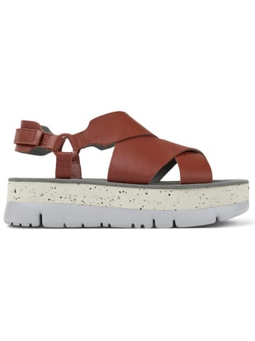 Camper Leder-Sandaletten in Rot