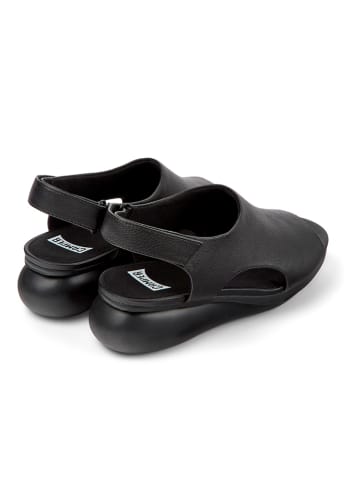 Camper Leren sleehaksandalen zwart