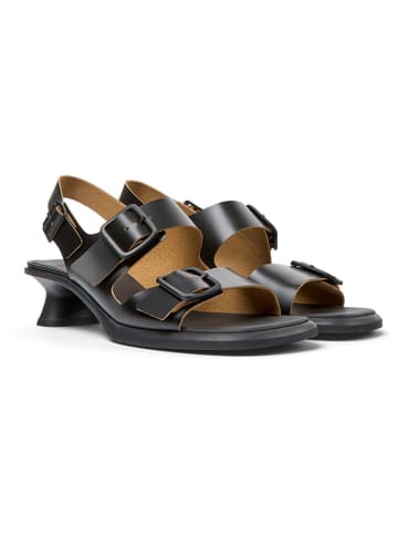 Camper Leder-Sandaletten in Schwarz