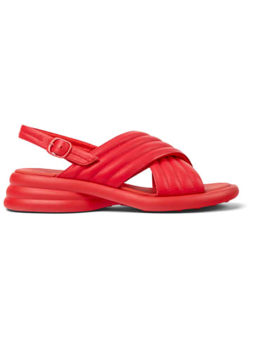 Camper Leder-Sandalen in Rot