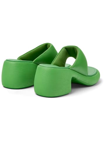 Camper Leder-Zehentrenner in Grün