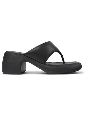 Camper Leren teenslippers zwart