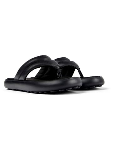 Camper Leder-Zehentrenner in Schwarz