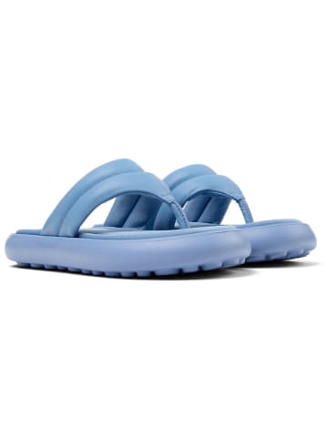 Camper Leder-Zehentrenner in Hellblau