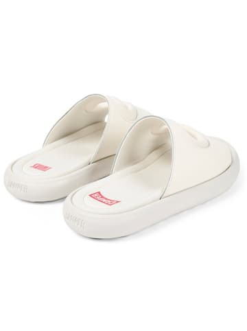 Camper Leder-Pantoletten in Weiß