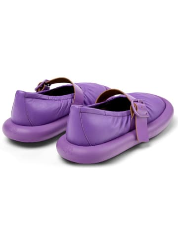 Camper Leder-Spangenballerinas in Lila